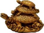 Three Tiered Turtle Tortoise Family For Health And Good Luck For Home Decor